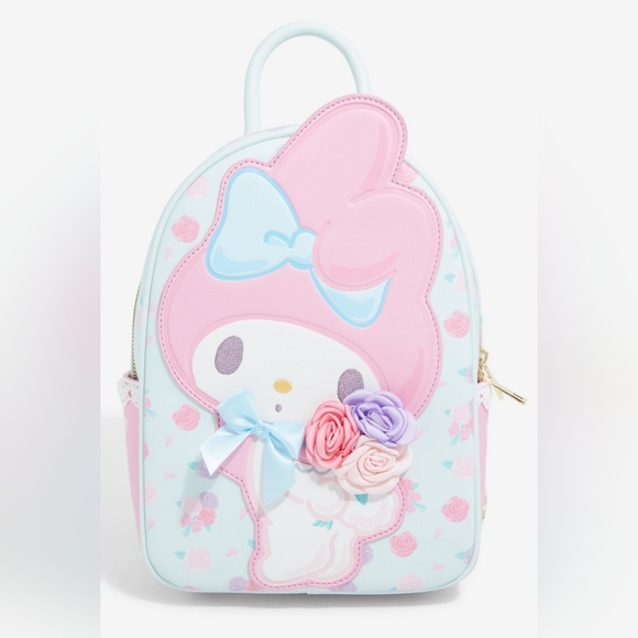 Hello kitty- My Melody Pastel Floral Mini Backpack Exclusive ? ?? main image 4